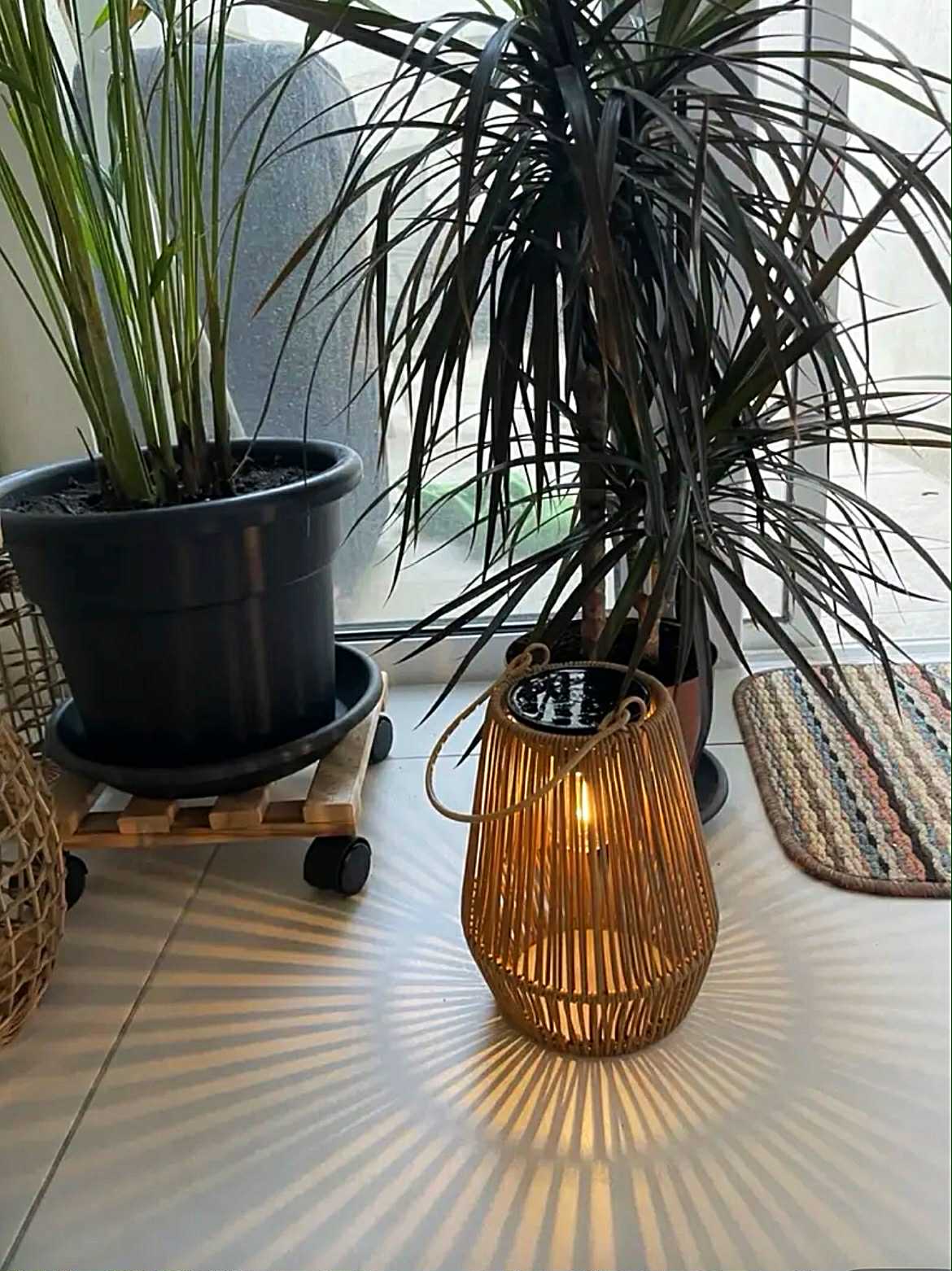 Rattan  Solar Tuinverlichting